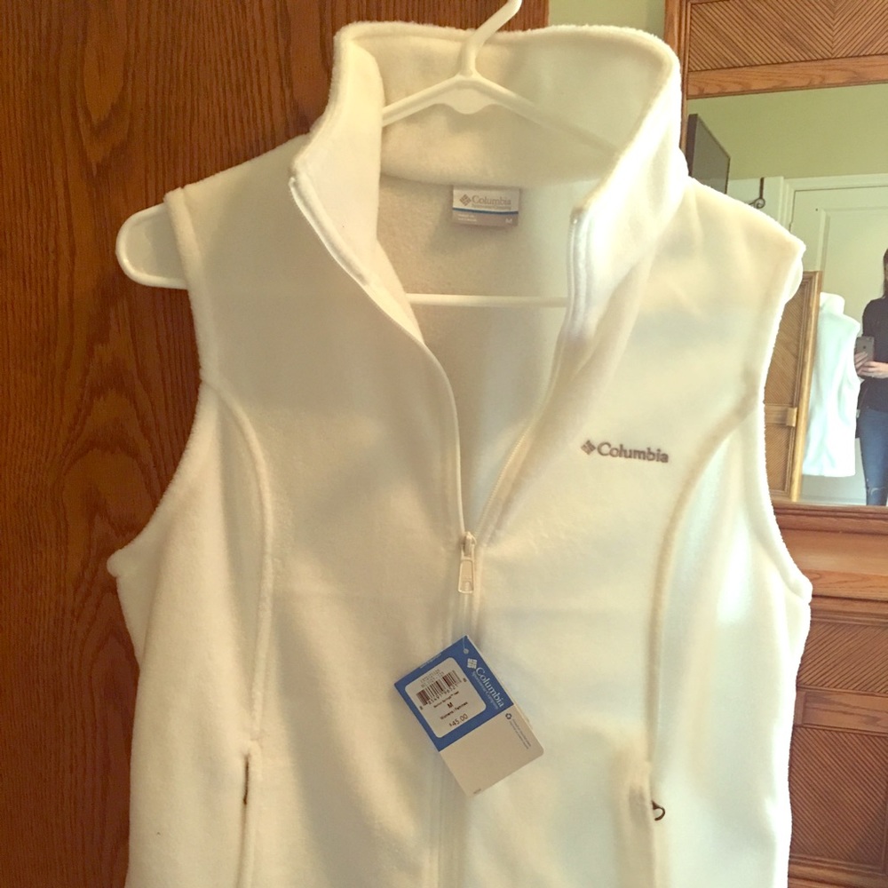 Columbia Vest - White Benton Springs Fleece